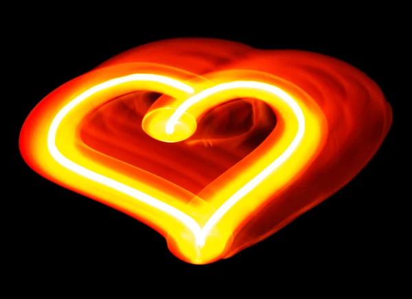 Světelný obraz srdce — Stock fotografie
