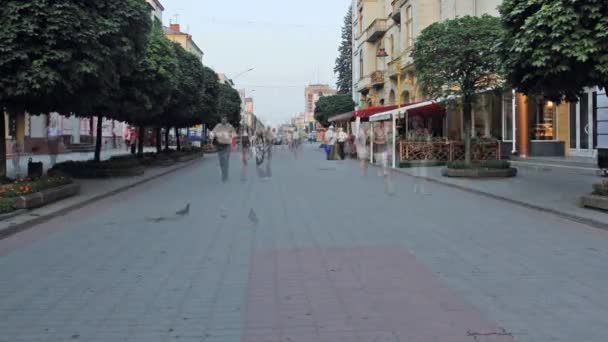 Hoofdstraat Timelapse — Stockvideo