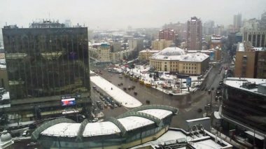 Kiev ilk kar Timelapse trafik
