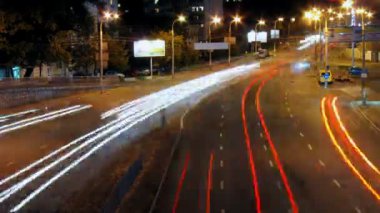 Timelapse trafik Atnight