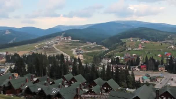 Timelapse Desde Vista Aérea De Las Montañas Cárpatas — Vídeo de stock