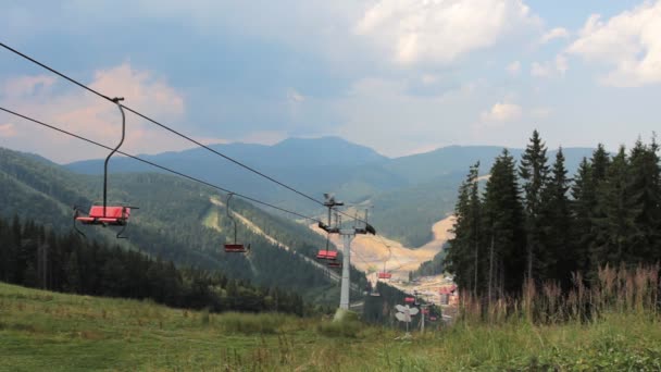 Boş dağ Lift — Stok video
