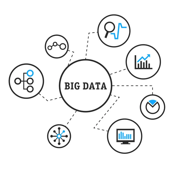 Bigdata — Stockvector