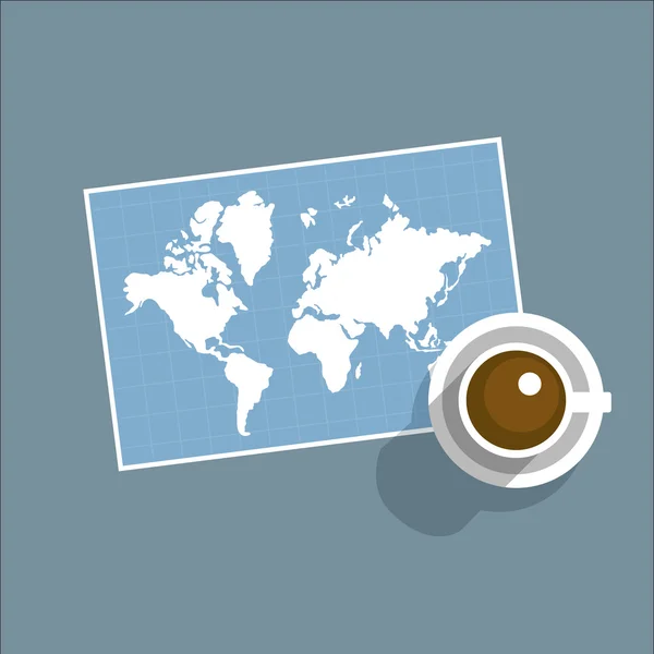 Mapcupvectoricon — Vettoriale Stock