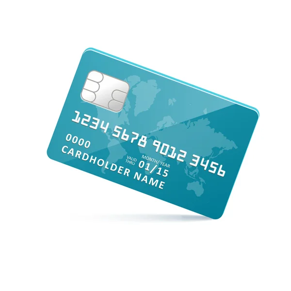 Vectorcreditcardblue — Stockvector