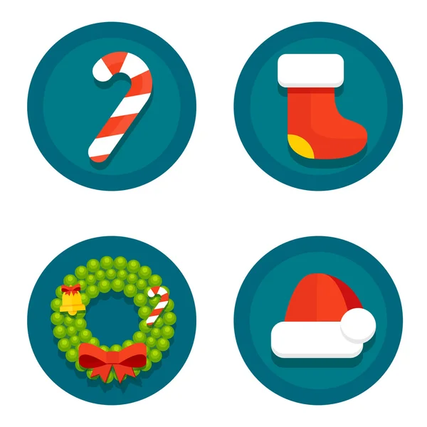 Newyearflaticons21 — стоковый вектор