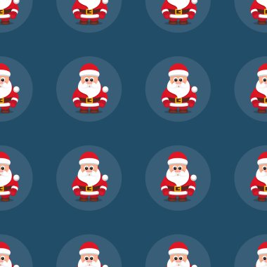 Patternvectorsantablue