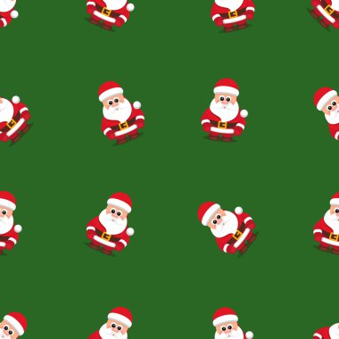 Patternvectorsantagreen02