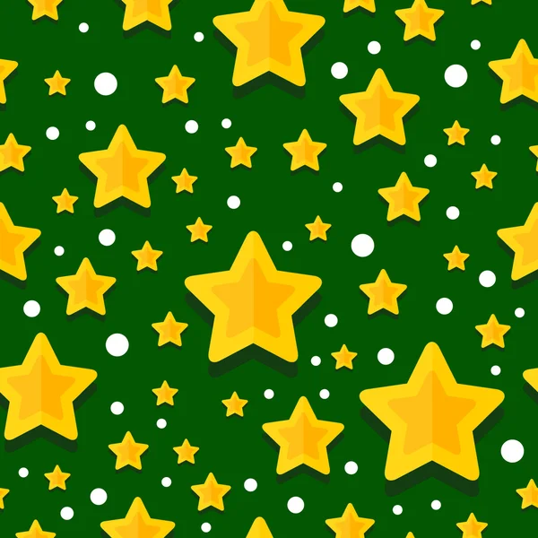 Goldstarvectorpatternbackgroundgreen — Vector de stock