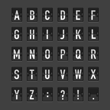 Abstractblackretroalphabet02