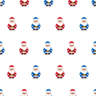 Patternvectorsantablue03