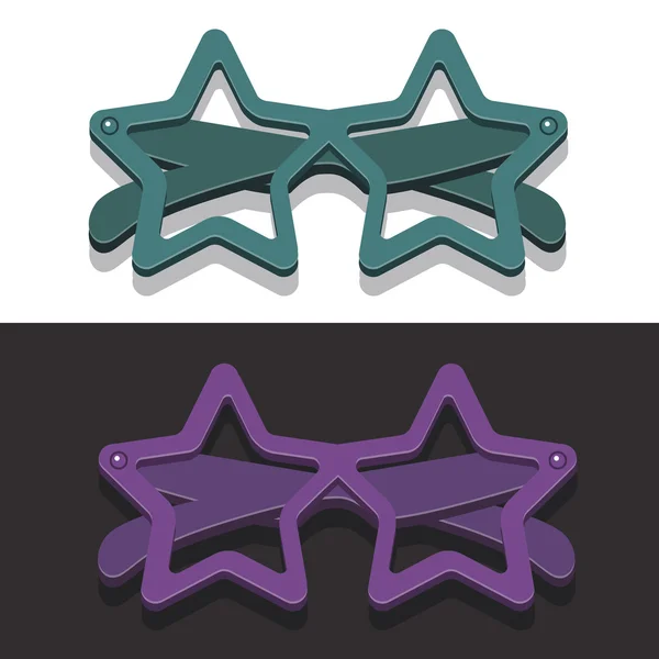 Stareyeglassesvectorwhiteandblackbackground