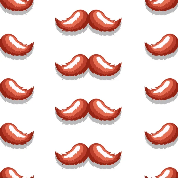 VectorPatternBackgroundMustacheBrown — Stock Vector