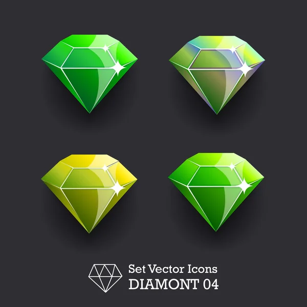 Diamondsetvector04 — Stockvector