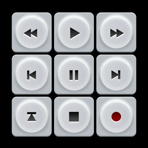 Retrobuttonset — Stockvector