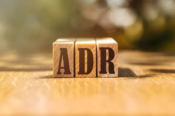 Business Acronym Adr American Depositary Receipt — Stock Photo, Image