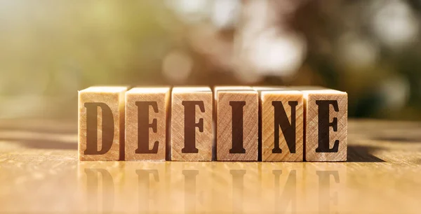 Yapı taşlarıyla yapılan DEfine sözcüğü