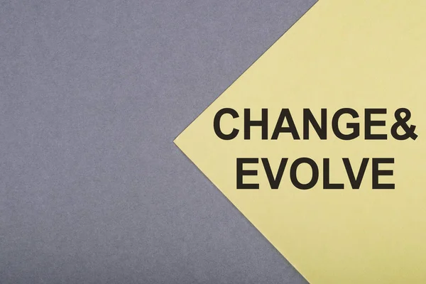 Change Evolve 텍스트 — 스톡 사진