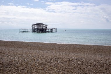 Eski Brightion Pier - Brighton, İngiltere