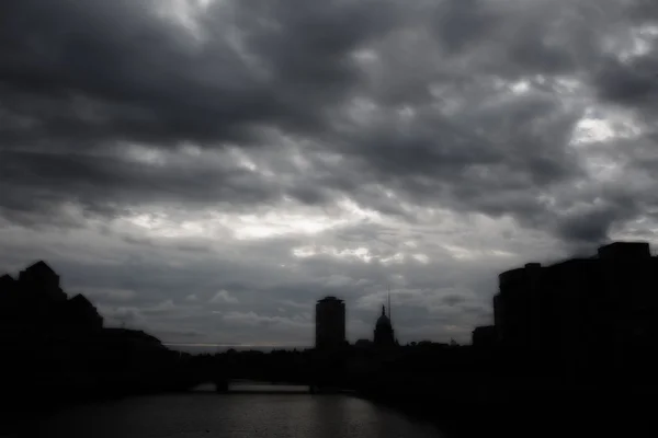 Skyline van de stad Dublin — Stockfoto