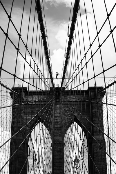 Brooklynský most v New Yorku Stock Snímky