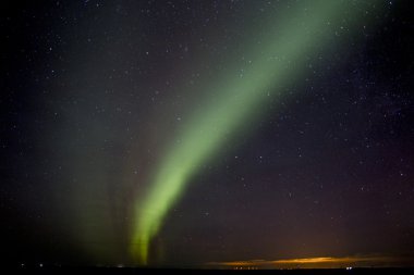 Aurora Borealis in Iceland clipart