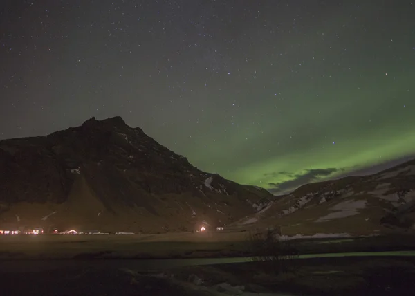 Aurora Borealis, Ισλανδία — Φωτογραφία Αρχείου