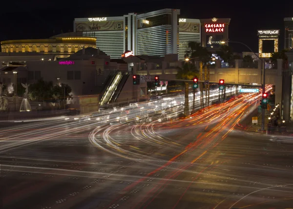 Long Exposure of Las Vegas Strip — Stock Photo, Image