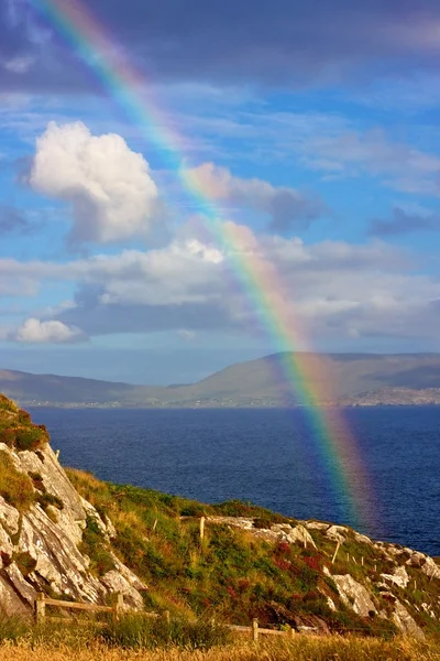 Rainbow in Irish Countryside — Stock Photo, Image