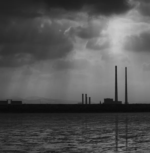 Poolbeg wieże, Ringsend, Dublin — Zdjęcie stockowe