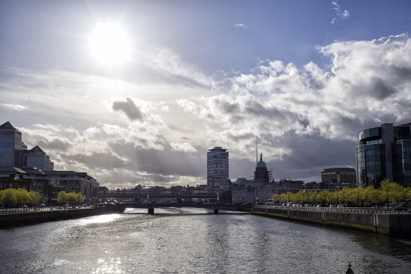 Skyline de Dublin Photos De Stock Libres De Droits