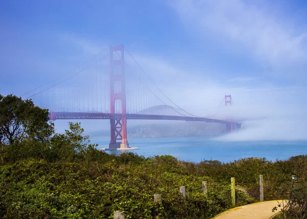 Misty Golden Gate Brug — Stockfoto