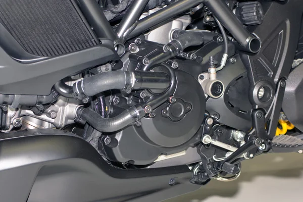 Motorcycle engine, detail of motorcycle engine