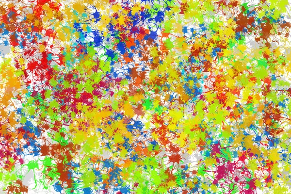 Gemalter abstrakter Hintergrund mit vielen Blumen — Stockfoto