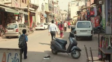 Delhi, Hindistan, 10 Kasım 2011: Ana ın Bazaarı yaşamak