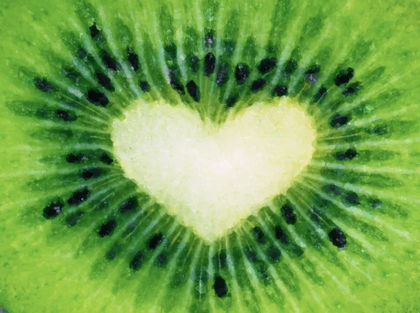 Aquarelle kiwi fruit gros plan — Photo