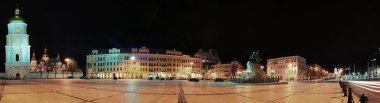 Sofias Meydanı Kiev. Bogdan Khmelnitsky anıt.