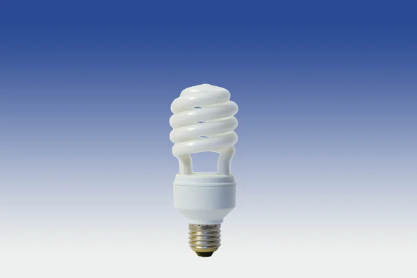 Белая лампа экономии энергии — стоковое фото