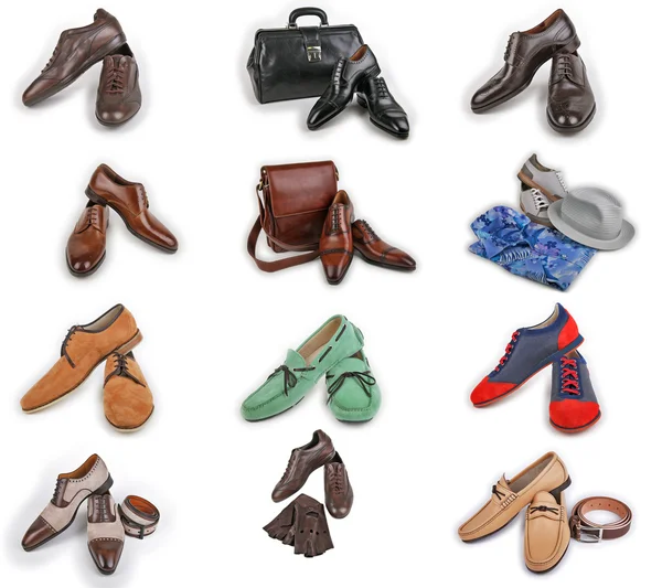 Mannelijke schoenen collectie — Stockfoto