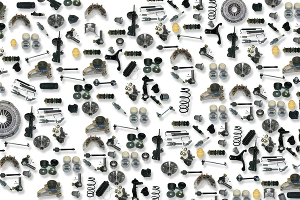 yedek parça araba beyaz zemin üzerine