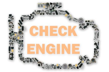 Bir şey ile motor ters gittiğinde motor ışık sembolü kontrol.