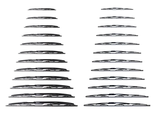 Many wiper blade on a white background — Stock Photo, Image