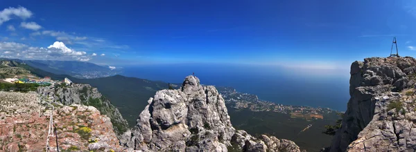 Nádherný výhled z hory. Panorama — Stock fotografie