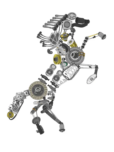 Birçok görüntüler yedek parça