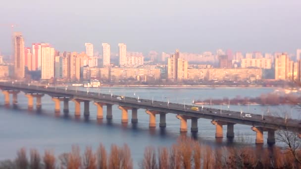 Зайнятий час у місті, зміна нахилу — стокове відео