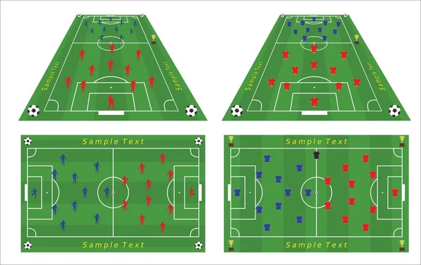 Formación de equipos en el parque infantil — Vector de stock