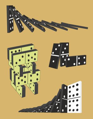 Domino, vektör çizimler