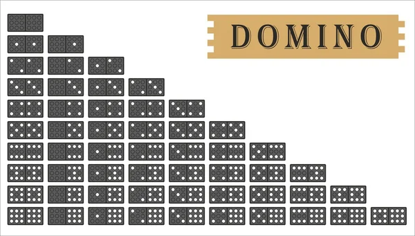 Ensemble de domino, vecteur — Image vectorielle