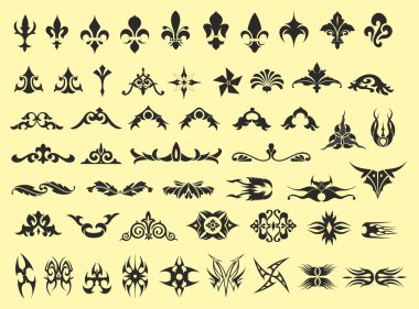 Değişik vektör simgeler kümesi