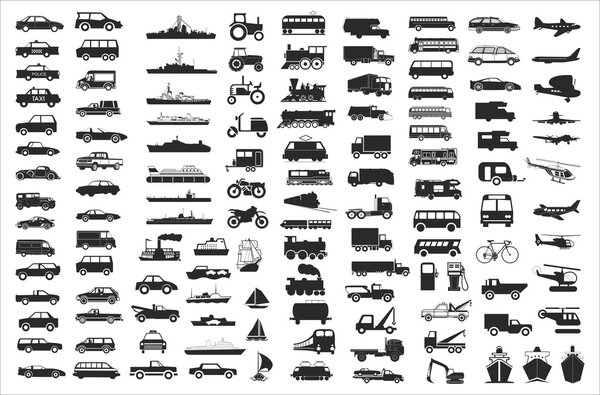 Vector collection of various vehicles